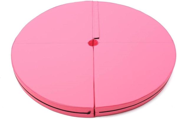 Pole Dance Mat Safety Crash Pad,Foldable Round Thick Anti-Fall Anti-Skid Protection Mat,Dance Fitness Exercise Gymnastics Yoga ner Protective Mat