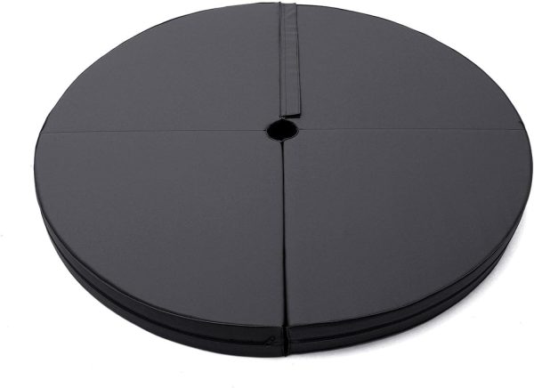 Pole Dance Mat Safety Crash Pad,Foldable Round Thick Anti-Fall Anti-Skid Protection Mat,Dance Fitness Exercise Gymnastics Yoga ner Protective Mat