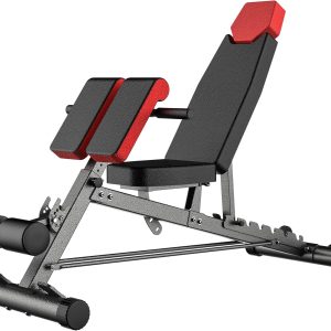 Multi-Functional  Weight Bench for Full All-in-One Body Workout – Hyper Back Extension, Roman Chair, Adjustable Ab Sit up Bench, Incline Decline Bench, Flat Bench